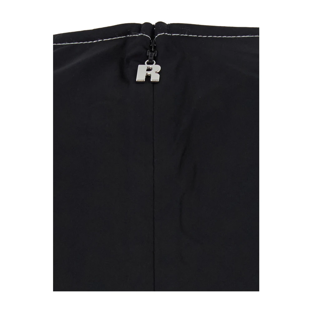 Rotate Birger Christensen Zwarte Satijnen Maxi Jurk Black Dames