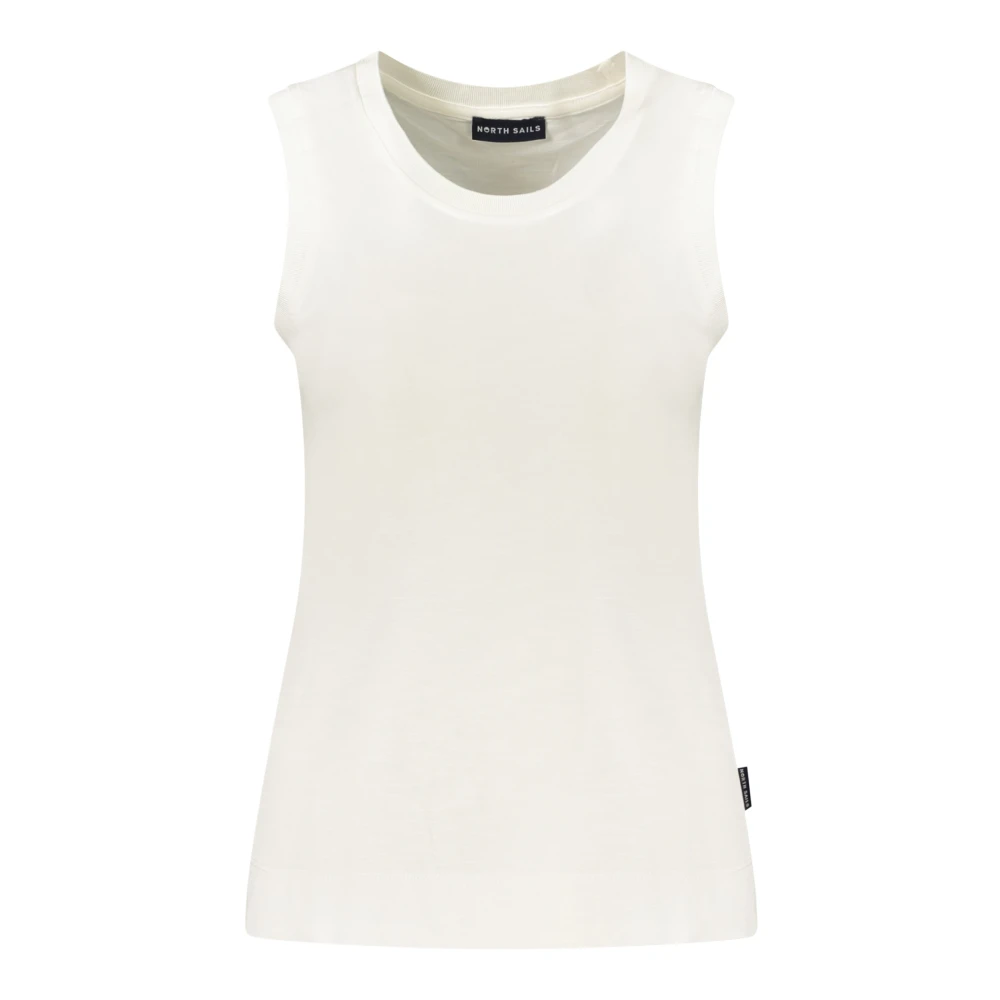 North Sails Slub Jersey Tank Top - Female - Sleeveless Tops - White - M - Tops