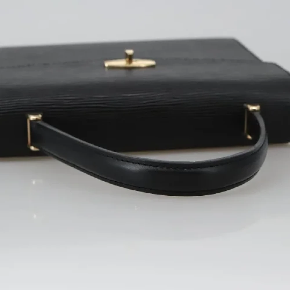 Louis Vuitton Vintage Pre-owned Leather handbags Black Dames