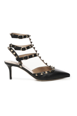 studded-black-heels-with-ankle-strap