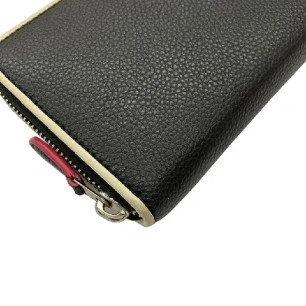 Coach Pre-owned Leather wallets Black Dames