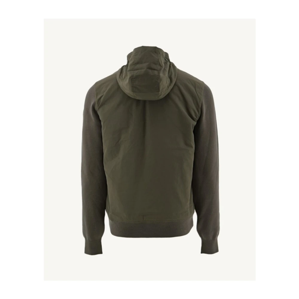 Jott Groene hoodie met ritssluiting Green Heren