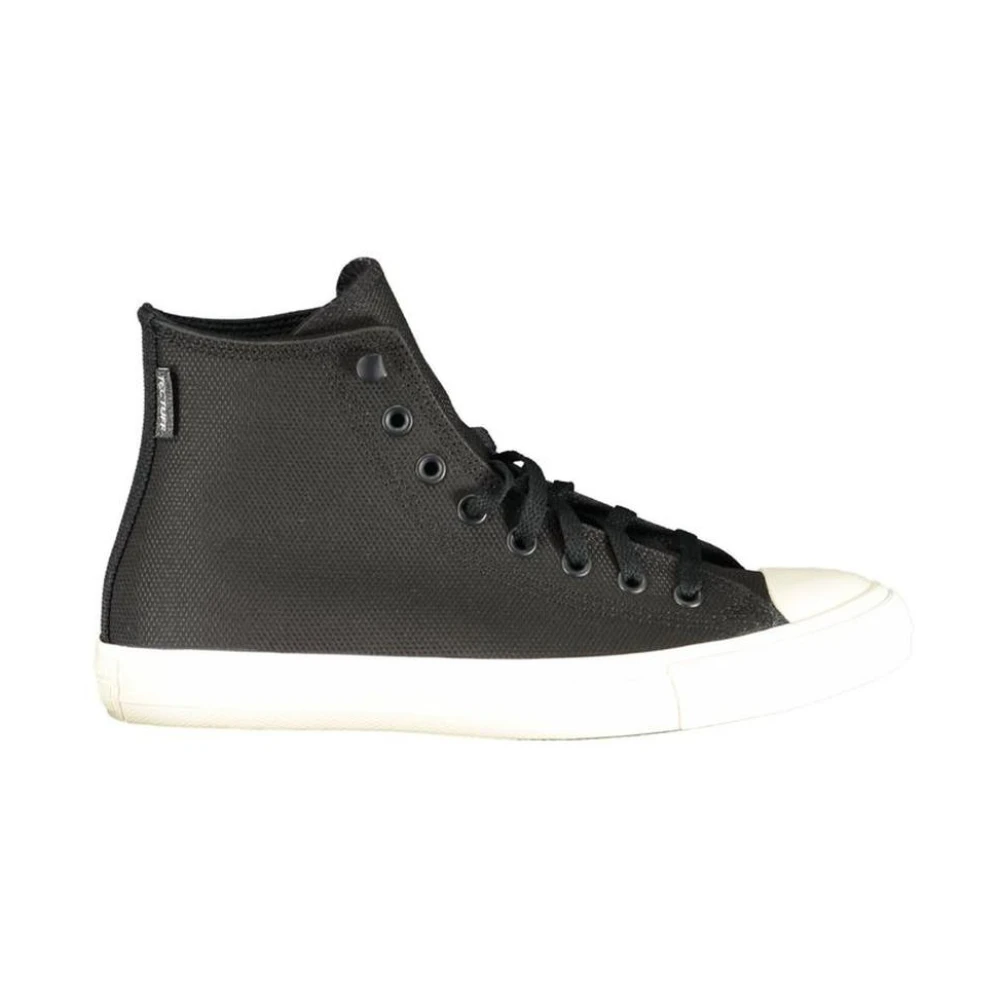 Converse Men's Black Rubber Sole High-Top Sneakers