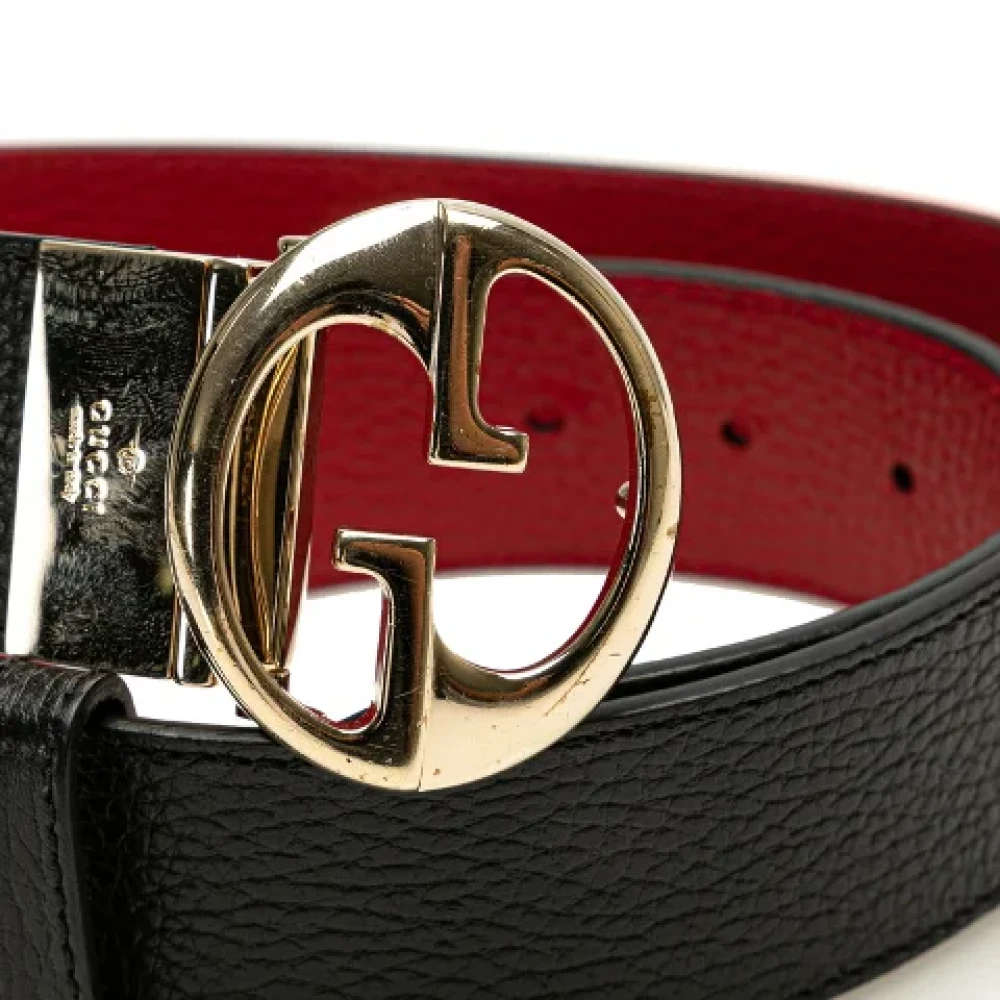 Gucci Vintage Pre-owned Leather belts Black Dames