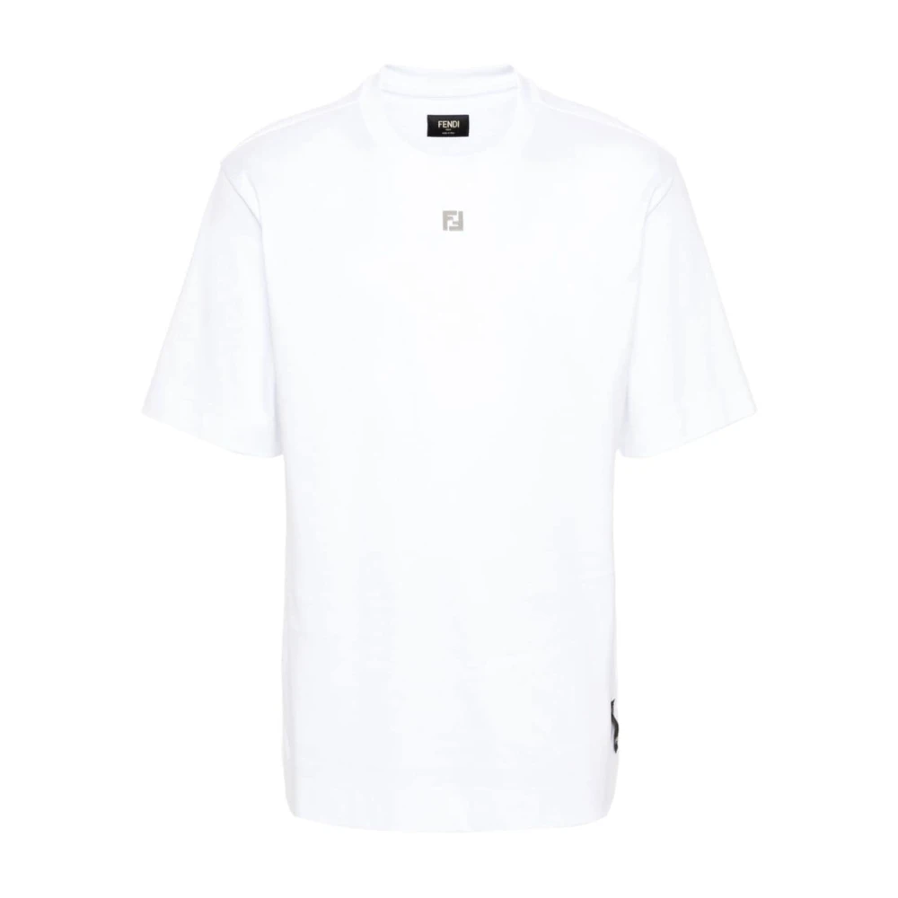 Fendi Stijlvolle T-shirts en Polos White Heren