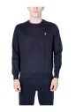 pull-classique-en-melange-de-coton-bleu