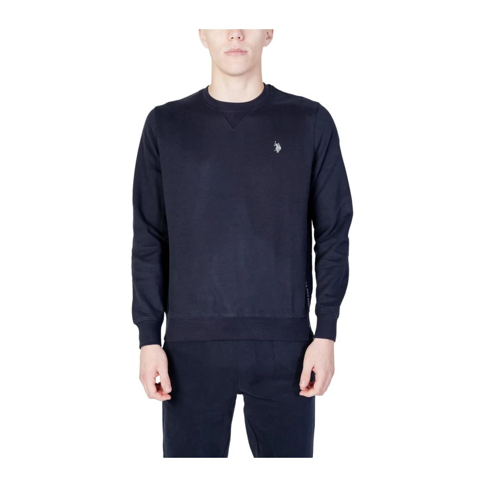 U.s. Polo Assn. Klassieke Katoenmix Sweater in Blauw Blue Heren