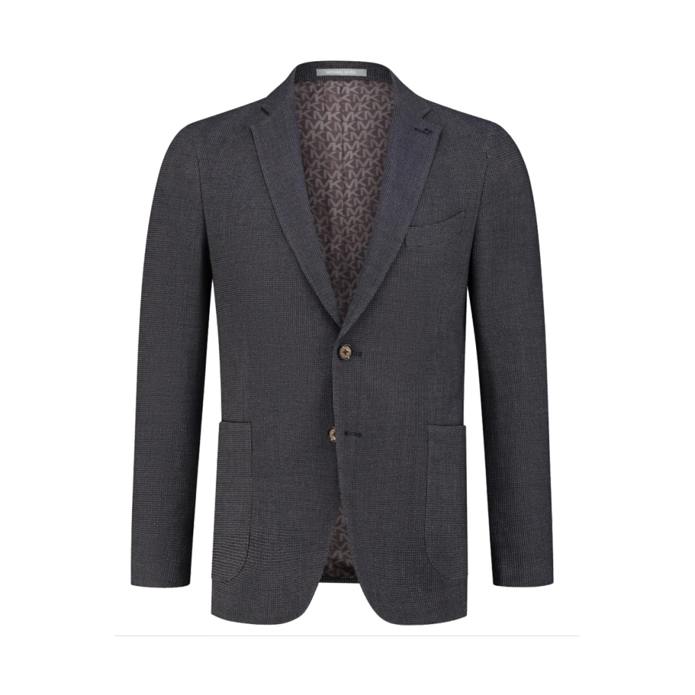 Michael Kors Katoenen Blazer Multi-Bruin Stijlvol Mannen Gray Heren