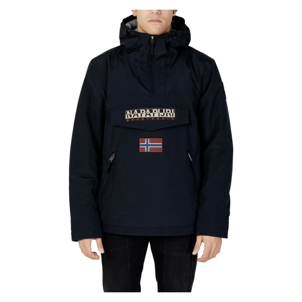 Napapijri Uomo Nero Uomini, Giacche Invernali, Tasca Rainforest 2 - 54899, (3Xl) - Immagine 3