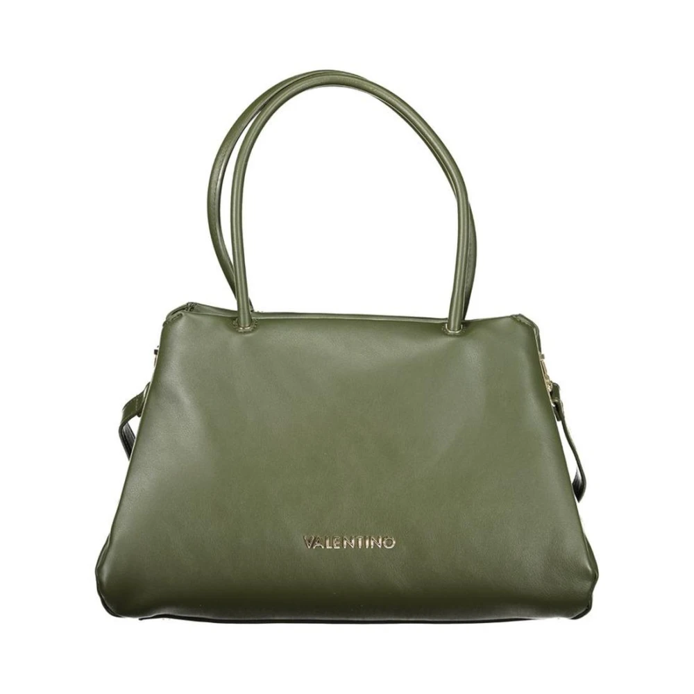 Valentino Women's Green Polyethylene Handbag With Textured Finish - Handbags - One Size - Bags