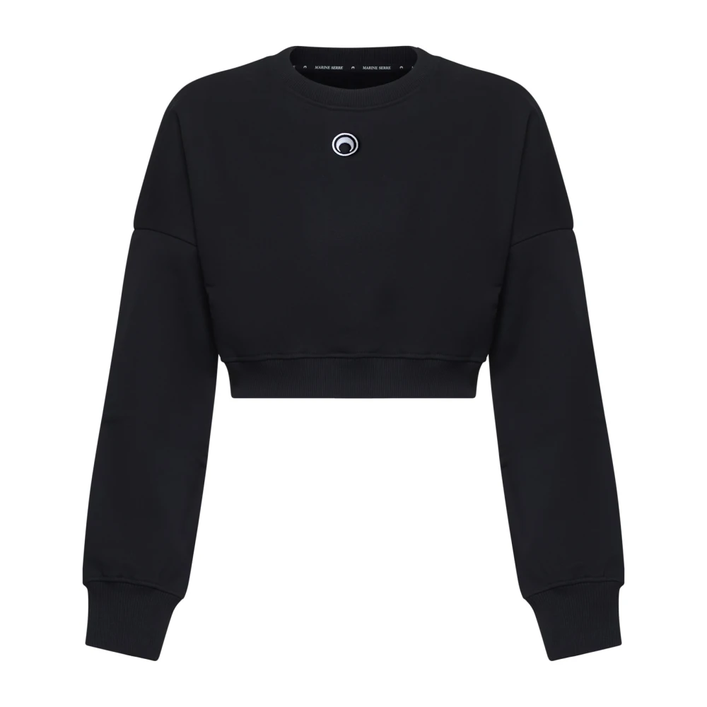 Marine Serre Zwarte Trui met Stijl Black Dames