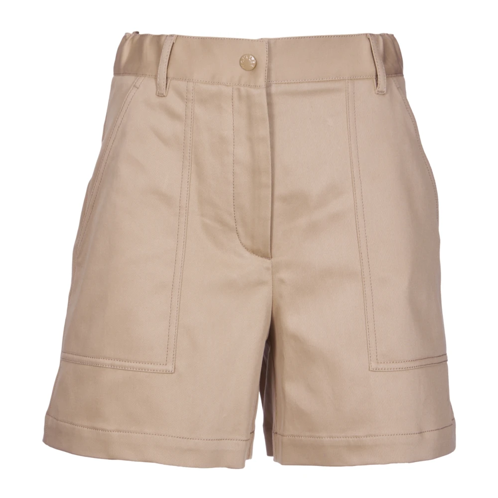 Moncler Short Shorts Beige, Dam