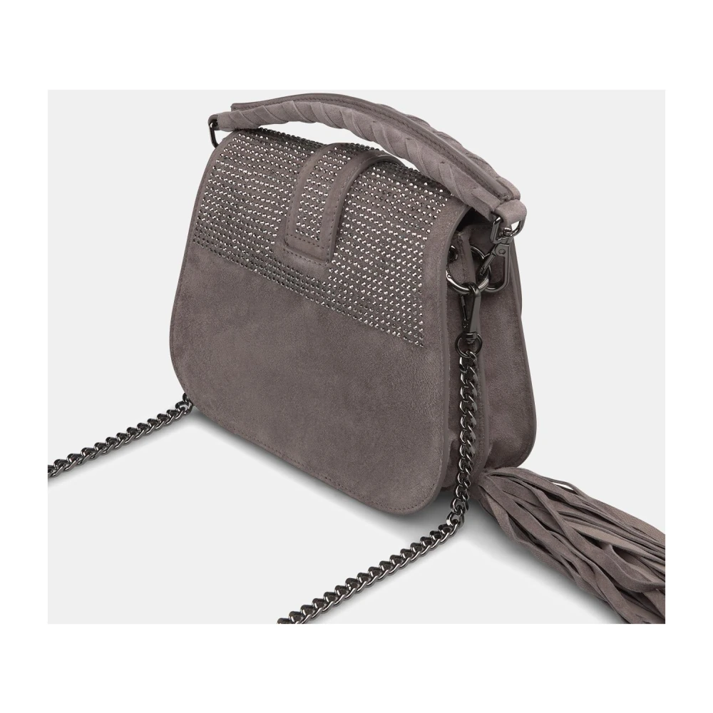 Alma en Pena Handtas bedekt met glitter Gray Dames