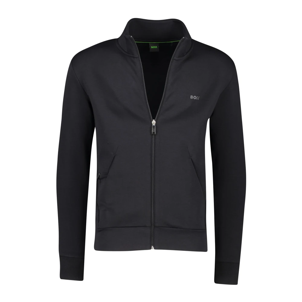 Hugo Boss Zwart Skaz Vest met Rits Black Heren