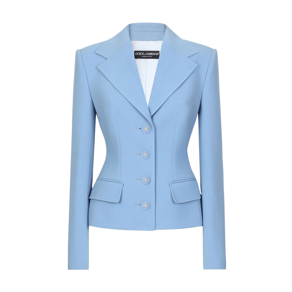 Dolce & Gabbana Stijlvolle Jas voor Mannen Blue Dames