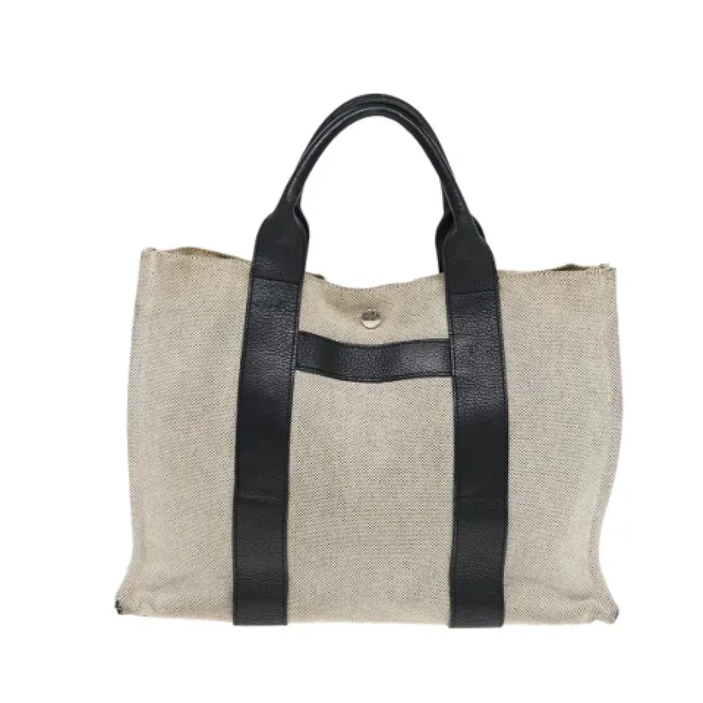 Hermès Vintage Pre-owned Canvas totes White Dames