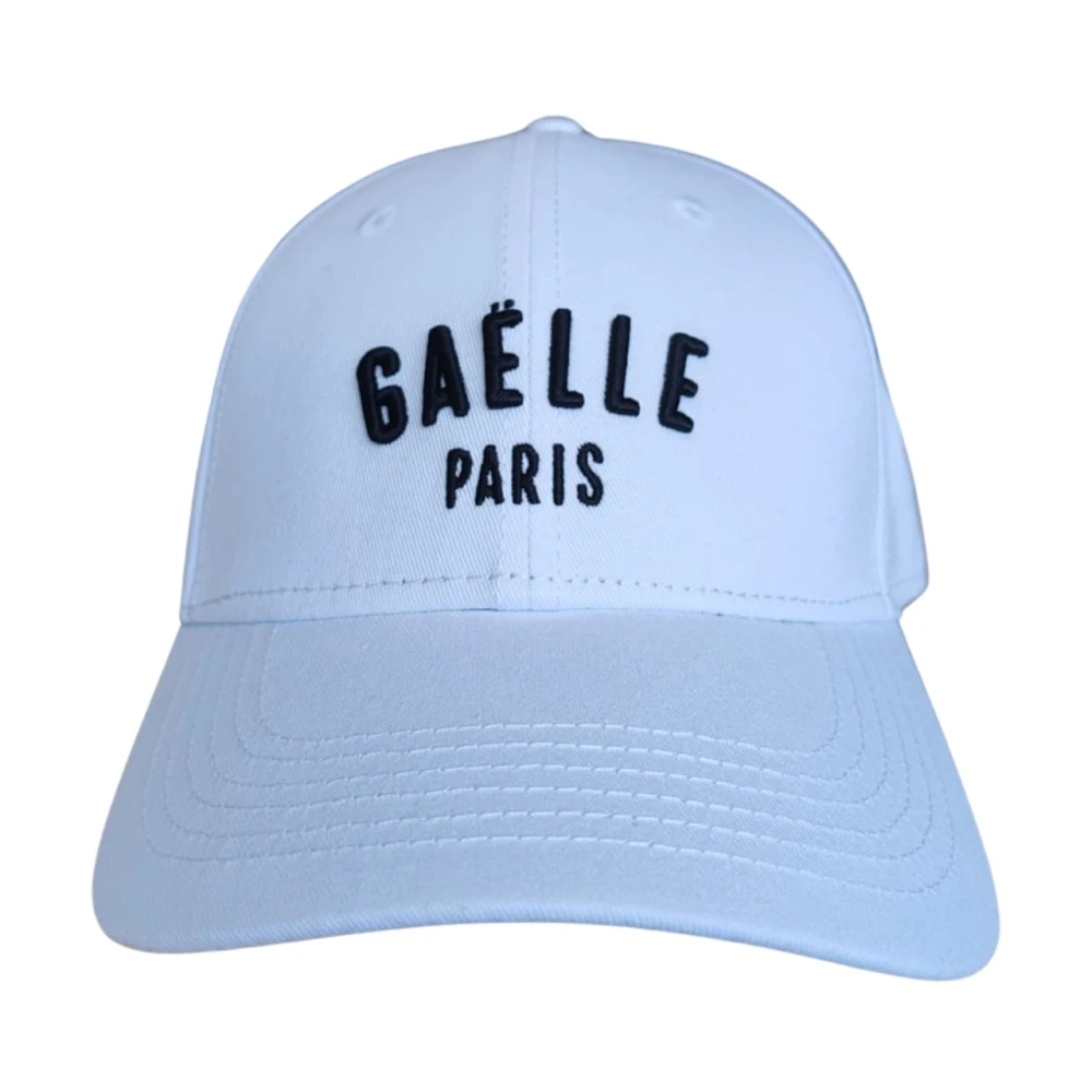 Gaelle Uomo Bianco Baseball In Cotone Con Ricamo Donna - Immagine 2