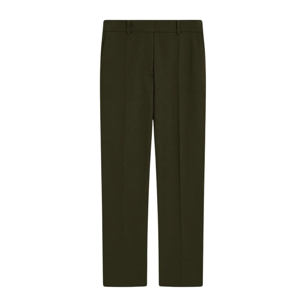 Joseph Gabardine Stretch Slim Fit Broek Avocado Green Dames