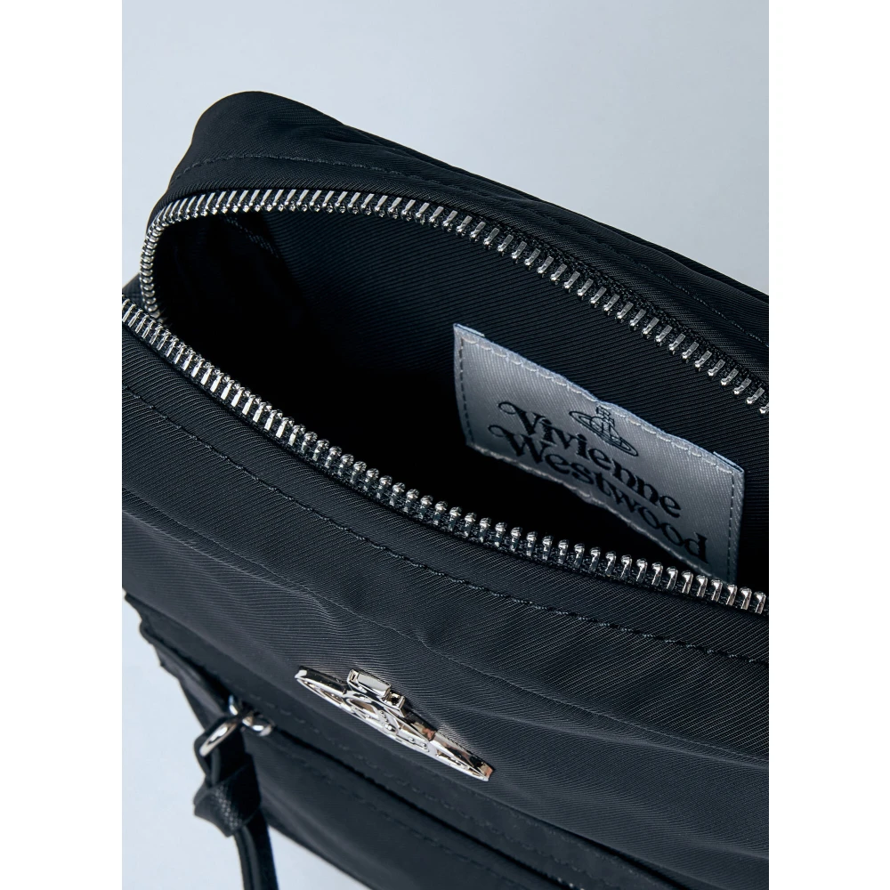 Vivienne Westwood Crossbody Tas met Logo Plaque Black Heren
