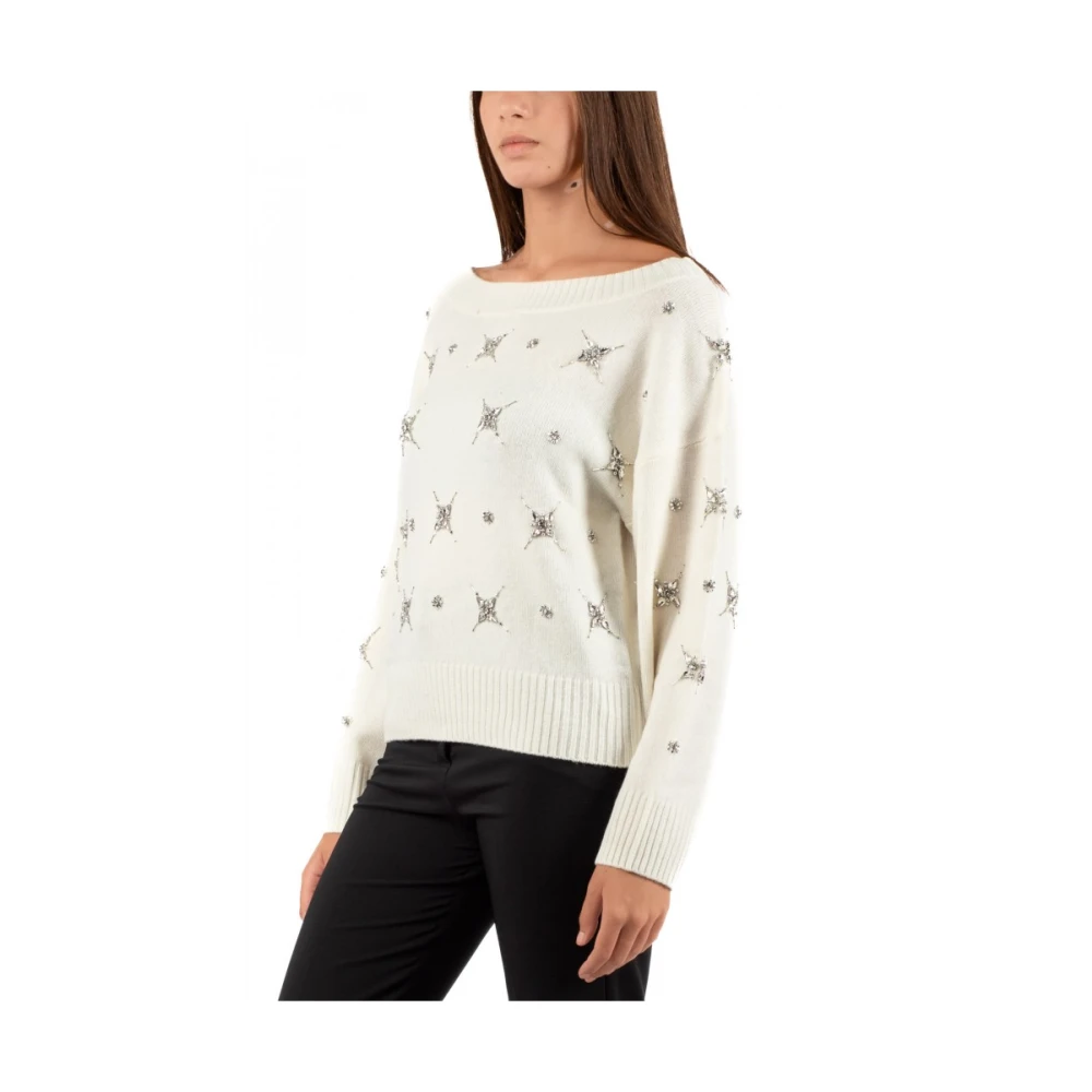 pinko Stijlvolle top voor vrouwen in roze White Dames