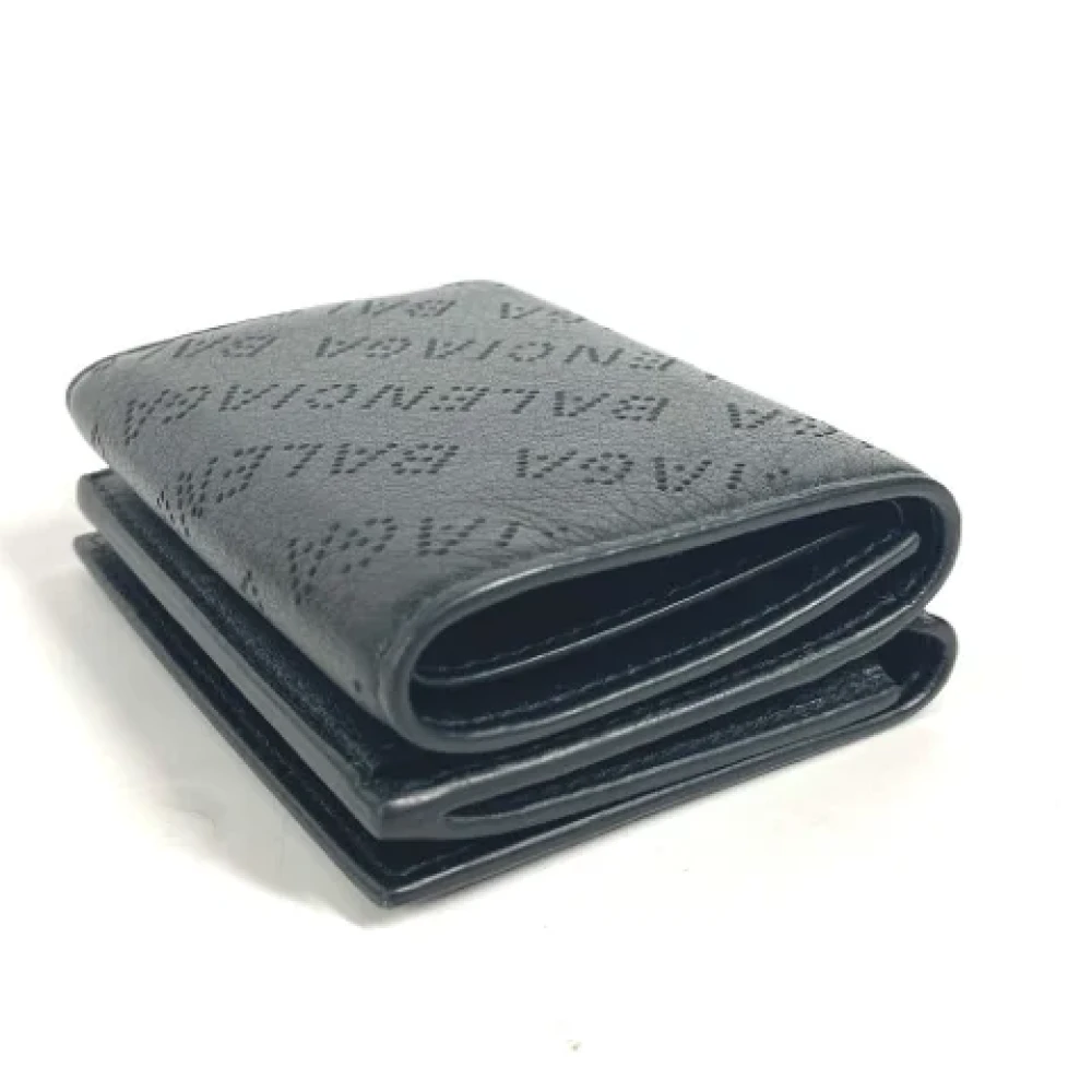 Balenciaga Vintage Pre-owned Leather wallets Black Dames