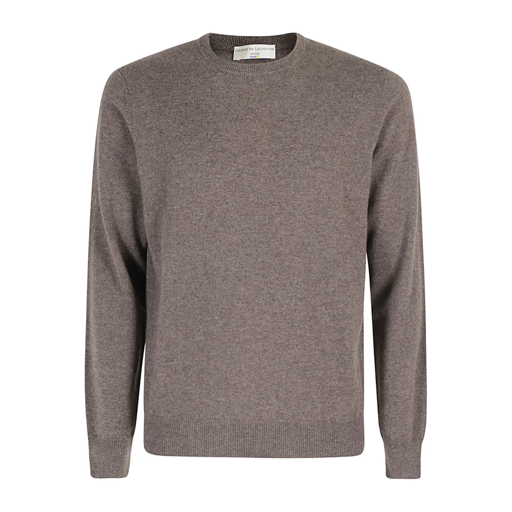 Filippo De Laurentiis Cashmere Hals Trui Brown Heren