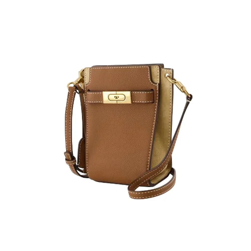 TORY BURCH Leather shoulder-bags Brown Dames