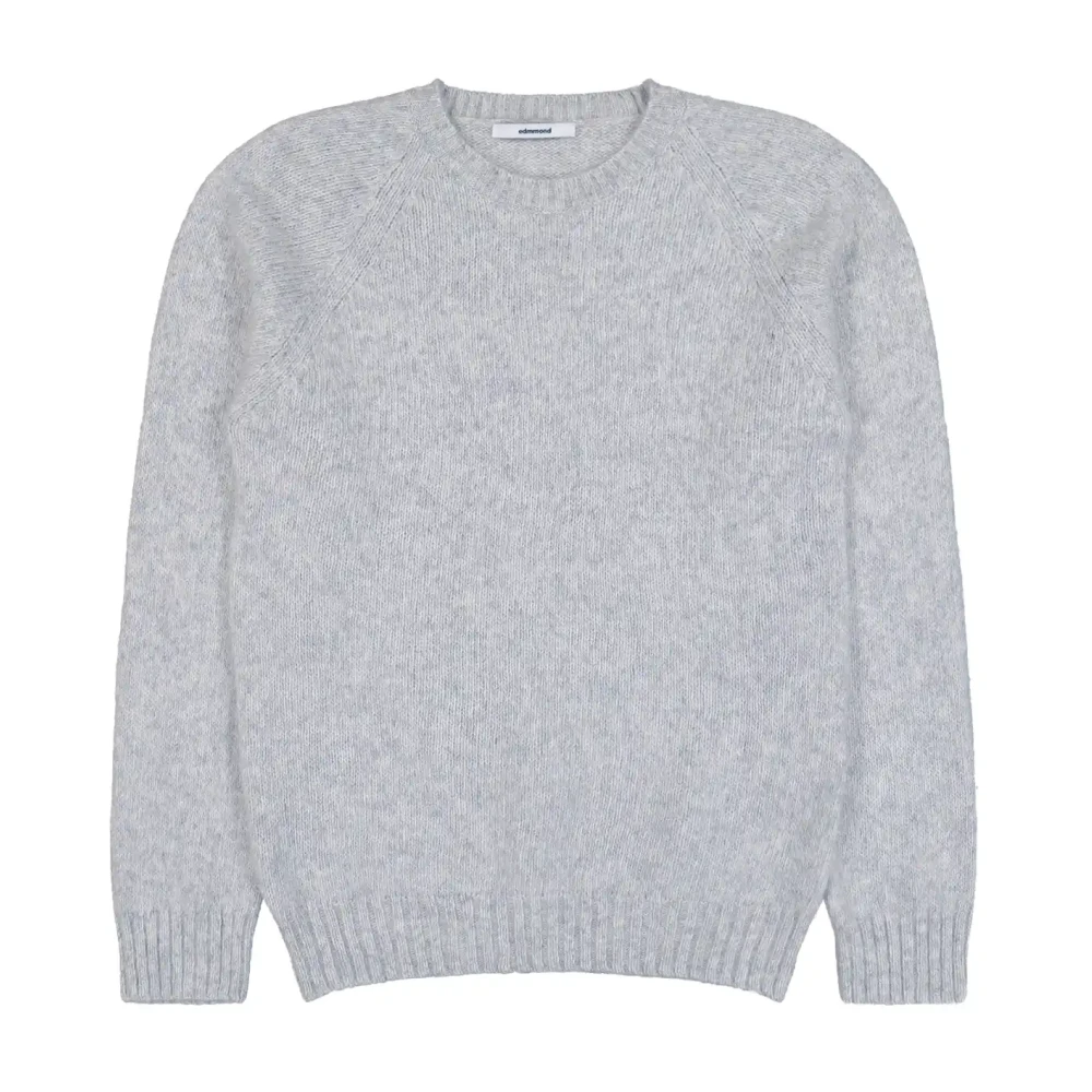 Edmmond Studios Men's Gray Glasgow Jumper - Round-Neck Knitwear - L - Knitwear