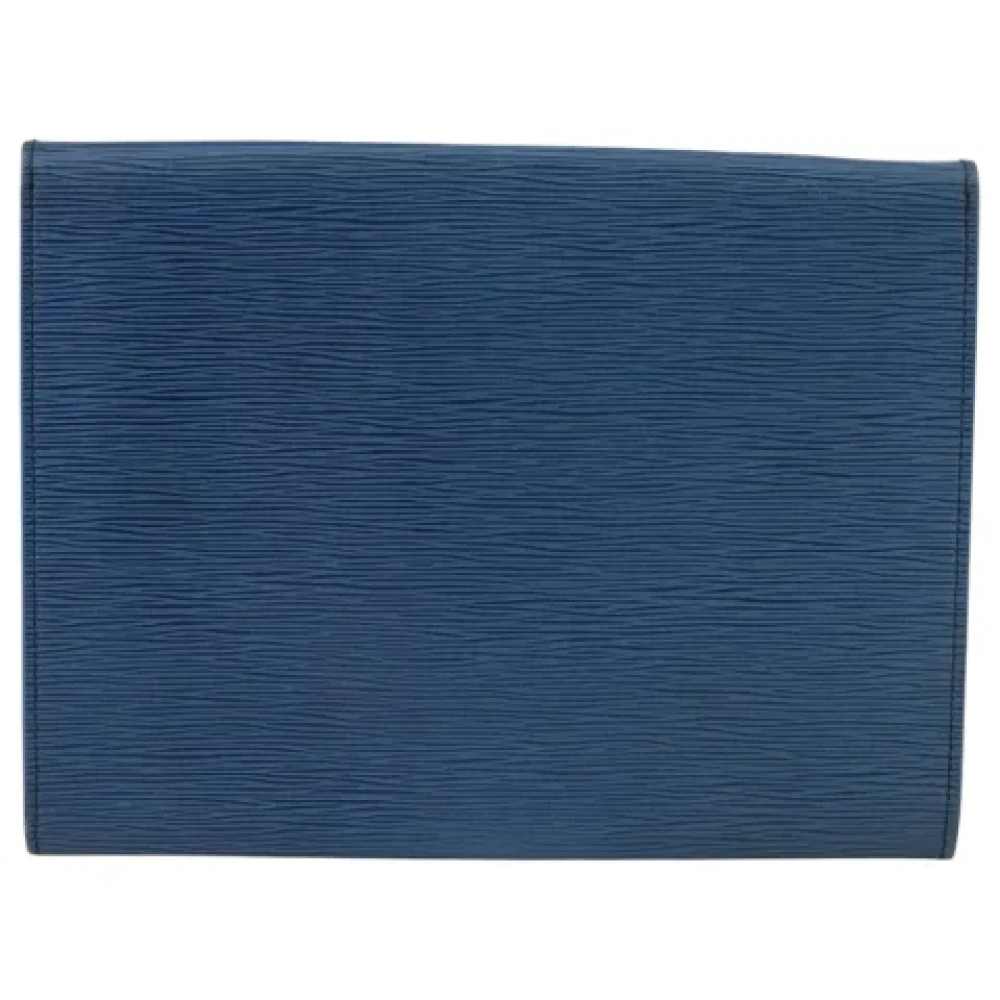 Louis Vuitton Vintage Pre-owned Leather clutches Blue Dames