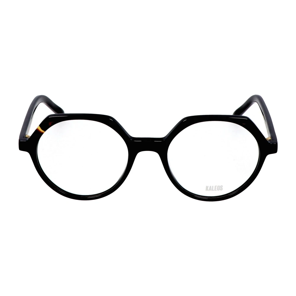 Kaleos Stijlvolle Bril met Onregelmatig Montuur Black Unisex