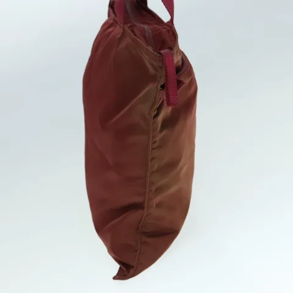 Prada Vintage Pre-owned Nylon totes Red Dames