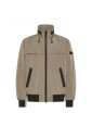 beige-nylon-bomberjack-met-capuchon