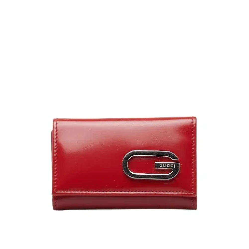 Gucci Vintage Pre-owned Leather key-holders Red Dames