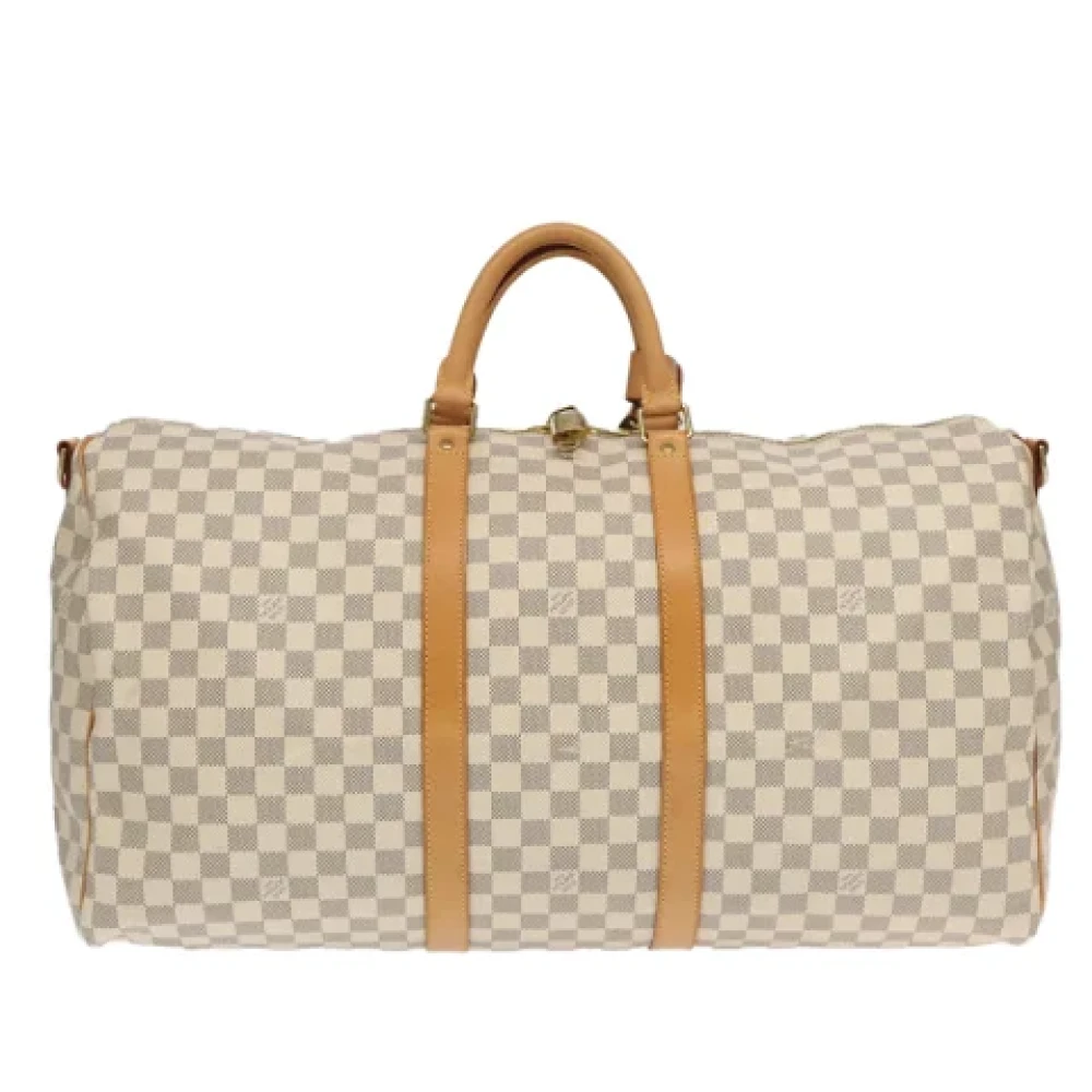 Louis Vuitton Vintage Pre-owned Canvas travel-bags White Dames