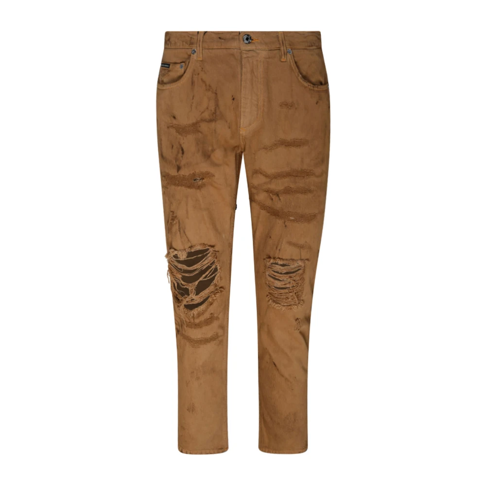 Dolce & Gabbana Hombre Marrón Pantalones, Talla: M