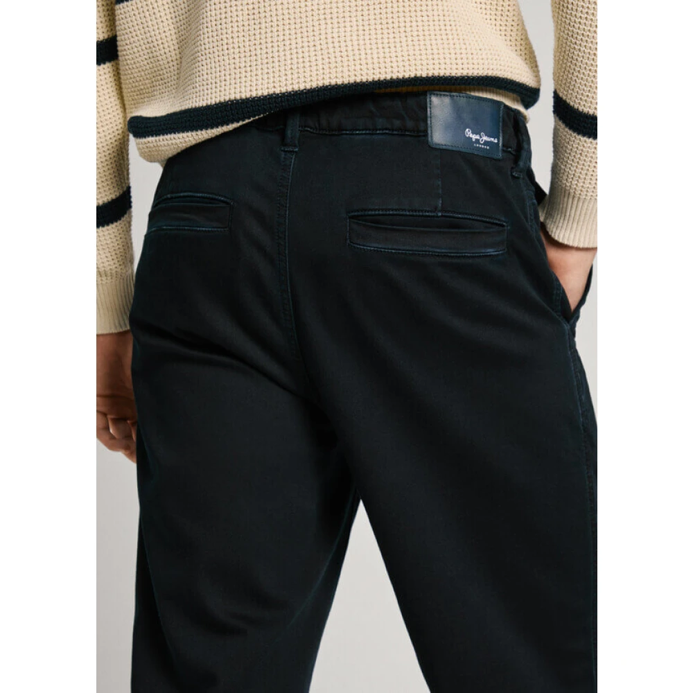 Pepe Jeans Regular Fit Tapered Jeans Gewassen kleuren Black Heren