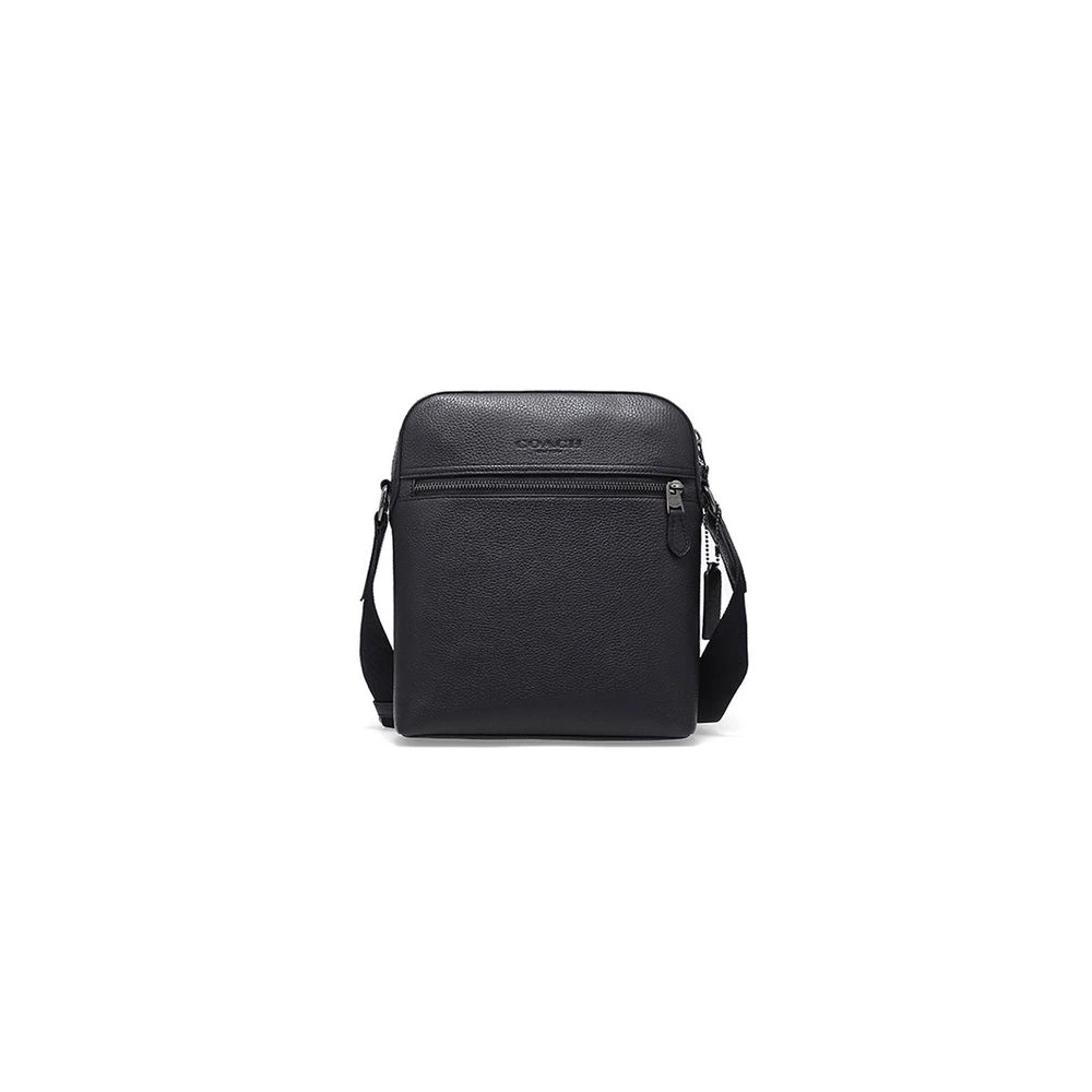 Coach Men's Black Houston Flight Bag - Cross Body Messenger - One Size - Bags