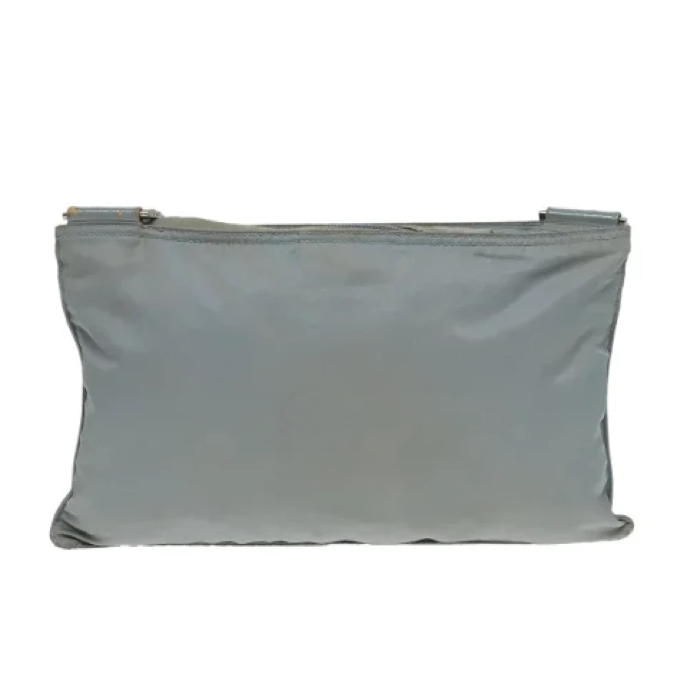 Prada Vintage Pre-owned Nylon prada-bags Blue Dames