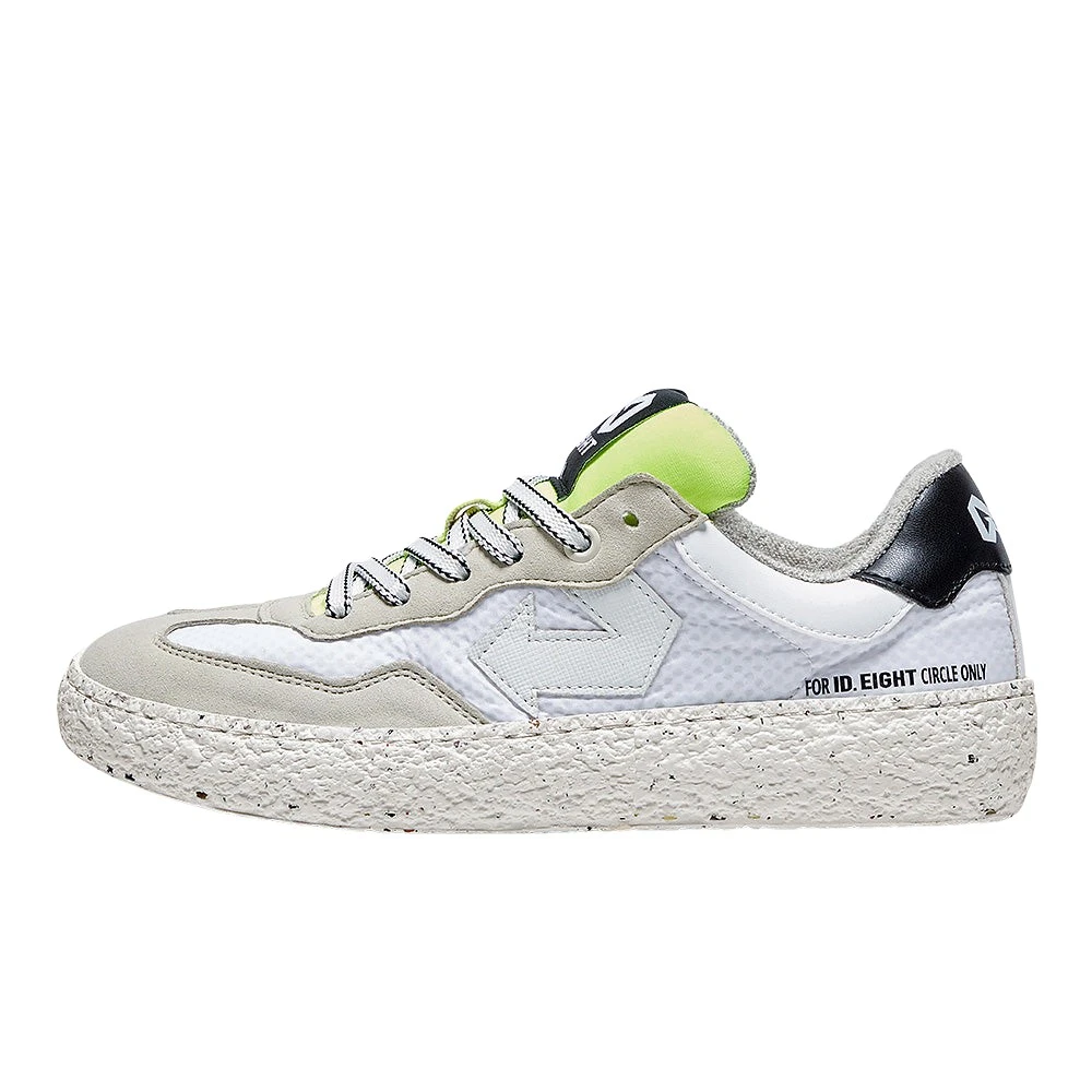 Id.eight Witte Gekreukelde Cocktail Stijl Sneakers unisex Schoenen Veelkleurig Multicolor
