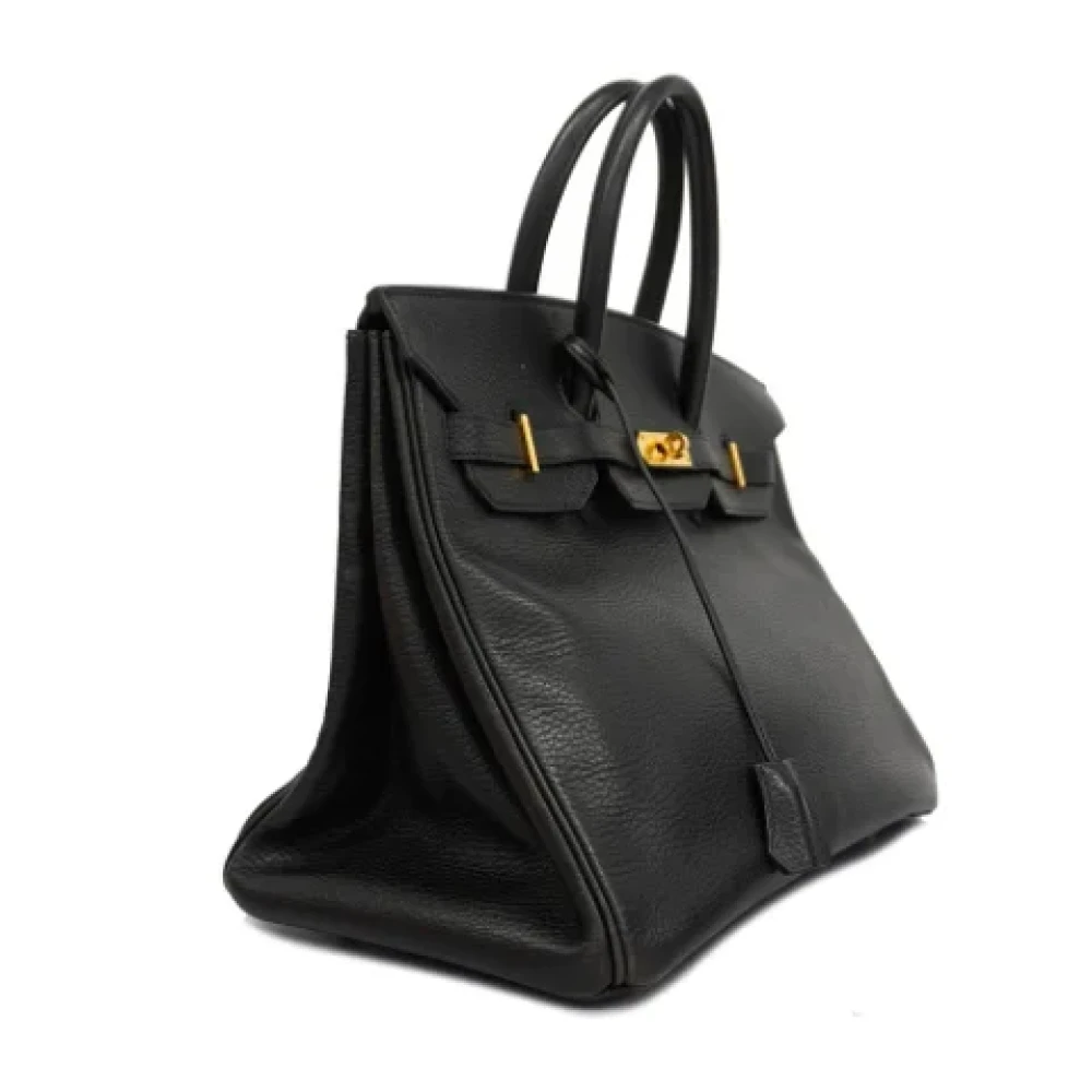 Hermès Vintage Pre-owned Fabric handbags Black Dames