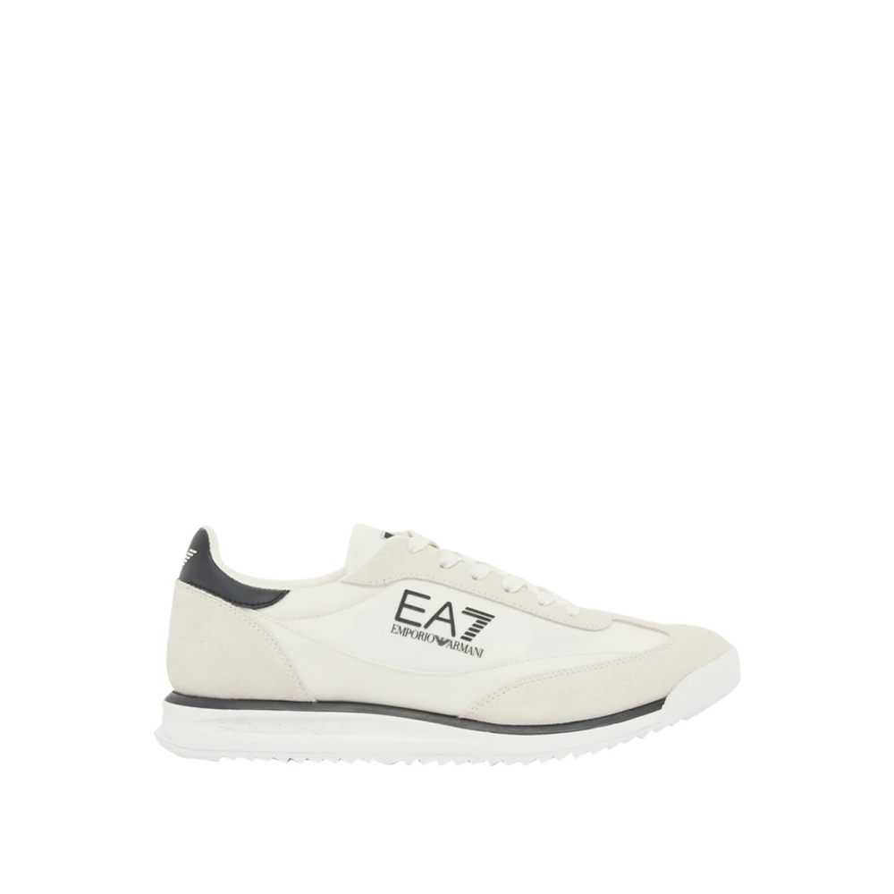 Emporio Armani Ea7 Uomo Multicolor - Sneaker Eclipse In Pelle Con Inserti In Suede - Shoes - E - 41 1/3 Eu