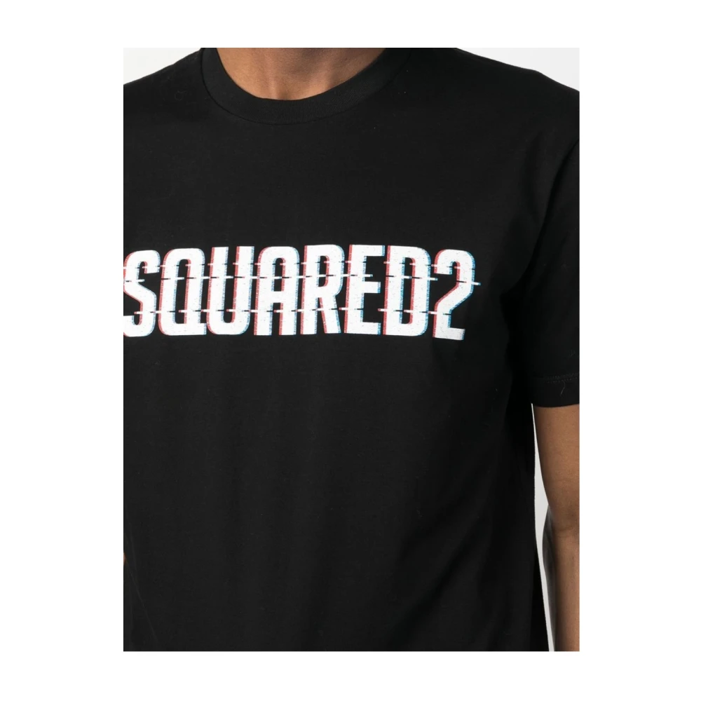 Dsquared2 Zwart T-shirt S74Gd1158 S23009 Black Heren