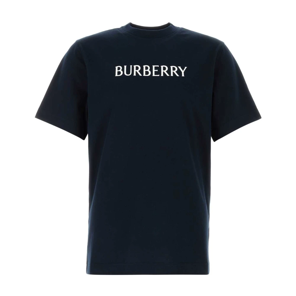 Burberry Men's Blue Cotton T-Shirt