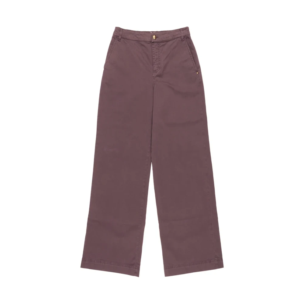Nenette Women's Brown Wide Trousers - Wide Trousers - W26 - Trousers
