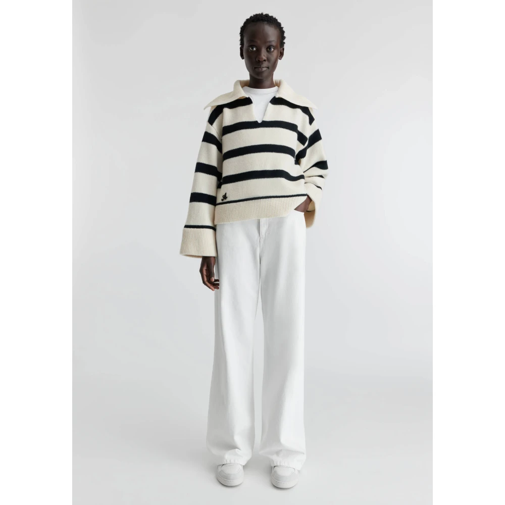 Axel Arigato Clio Cropped Sweater Beige Dames