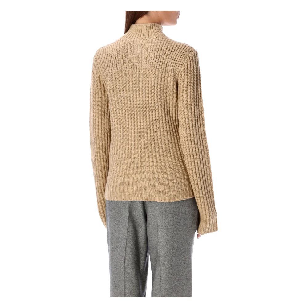 JW Anderson Flap Jumper Gebreide Kleding Aw24 Beige Dames