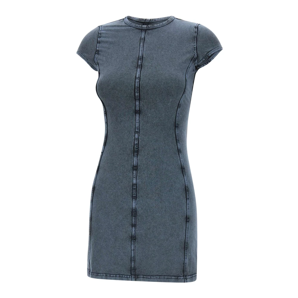 Diesel Women's Blue Short Dresses, Xs, D-Cupsleeves Mini Dress