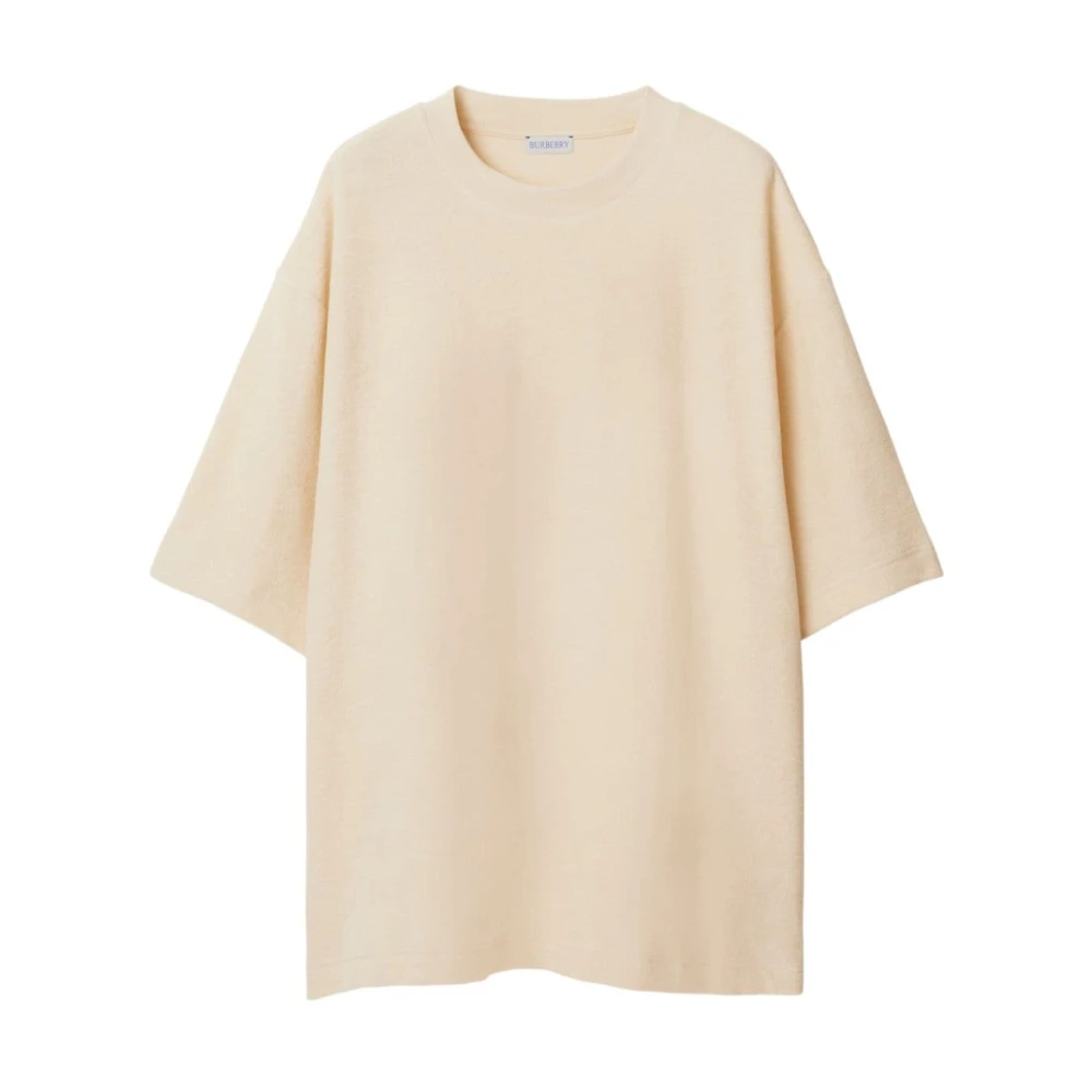 Burberry Beige Towelling T-shirts en Polos Beige Heren