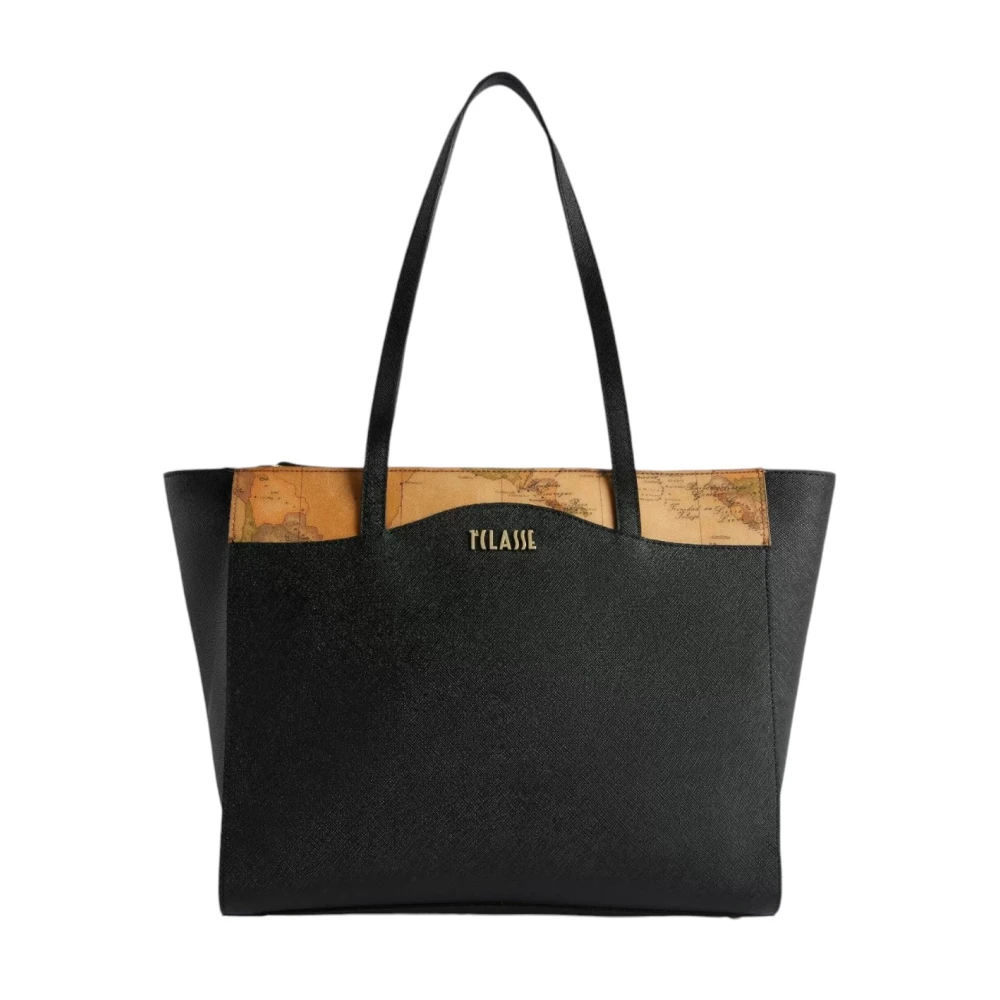 Alviero Martini 1a Classe Digital City Shopper Väska i Svart Black, Dam