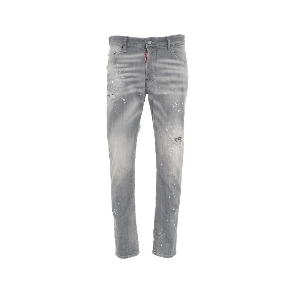 Grijze SS24 Heren Jeans Dsquared2 Slim Fit Jeans Miinto.be